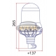 TR517 - 1 DÖNER TRAFİK İKAZ LAMBA 12V H3 KIRMIZI