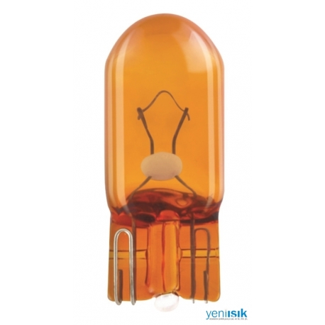 12V WY5W T10 DİPSİZ AMBER W2.1x9.5d