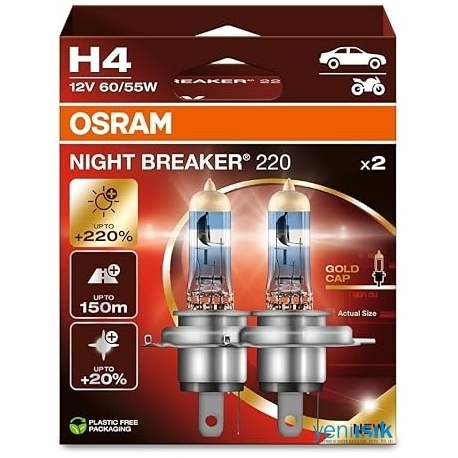 H4 NIGHT BREAKER 220 %220 FAZLA IŞIK